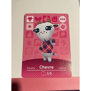 Animal Crossing Amiibo Card- Chevre 242